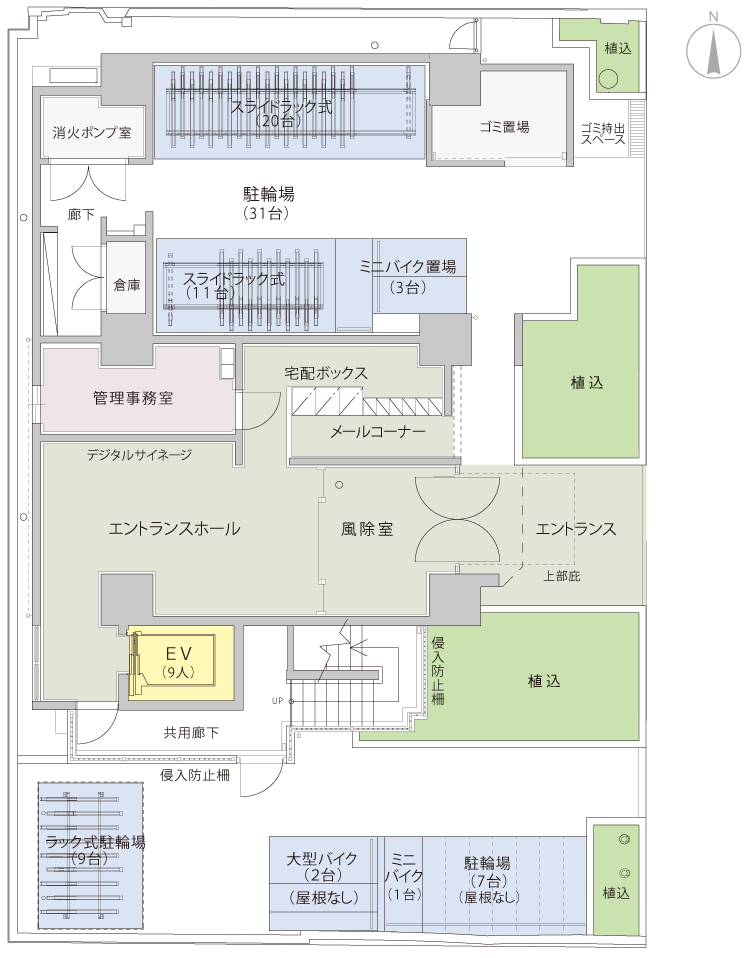 敷地配置図・１階平面図