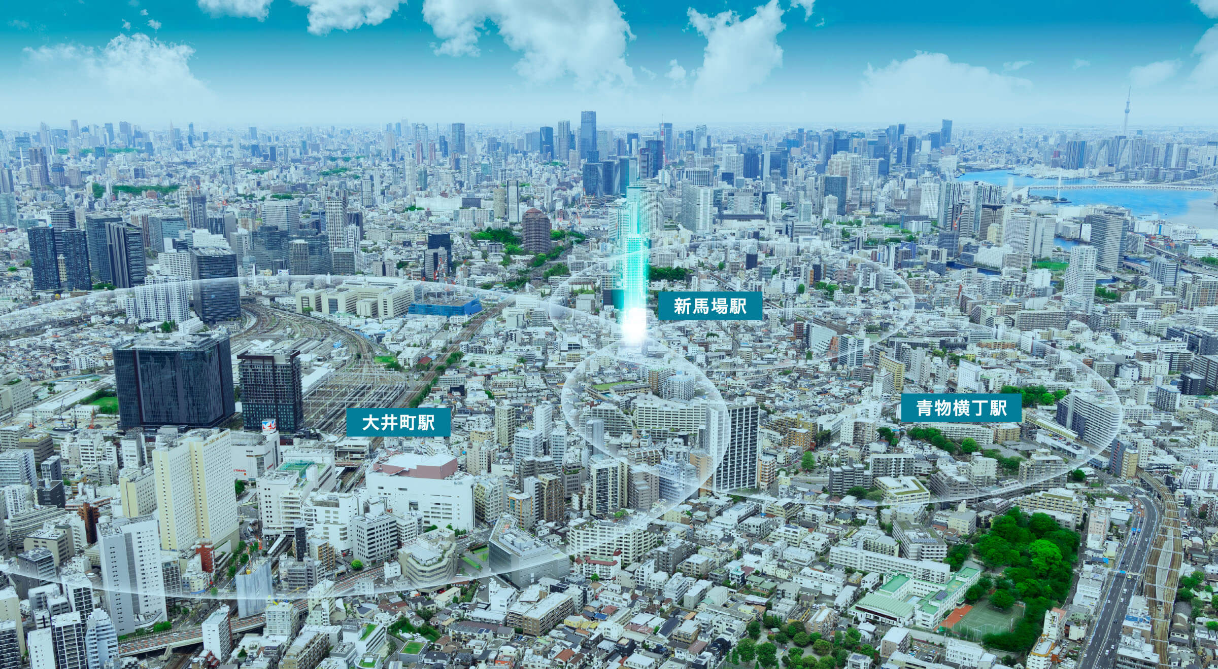 現地周辺航空写真