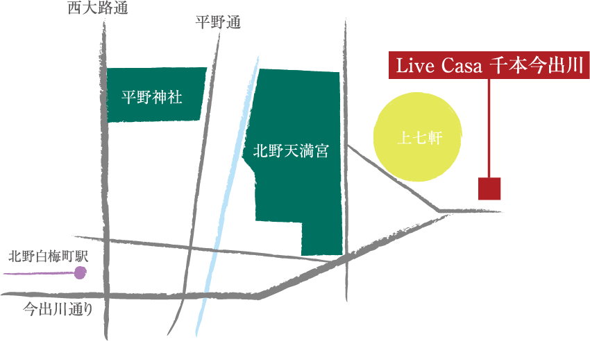 現地周辺地図